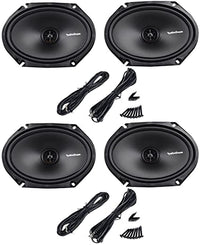Thumbnail for 4 Rockford Fosgate 6x8 110W 2 Way Car Coaxial Speakers Stereo