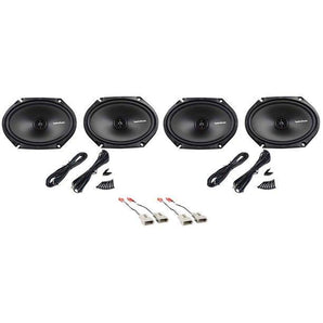 Front+Rear Rockford Fosgate Factory Speaker Replacement Kit For 93-02 Mazda 626