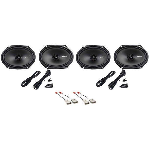Rockford 6x8" Front+Rear Factory Speaker Replacement For 97-98 Ford Expedition
