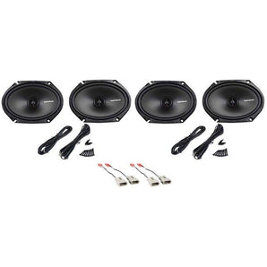 Front+Rear Rockford Fosgate Speaker Replacement Fit 1997-01 Mercury Mountaineer