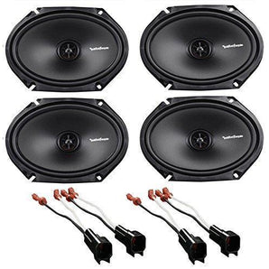 Rockford 6x8" Front+Rear Speaker Replacement Kit For 1999-2002 Lincoln Navigator