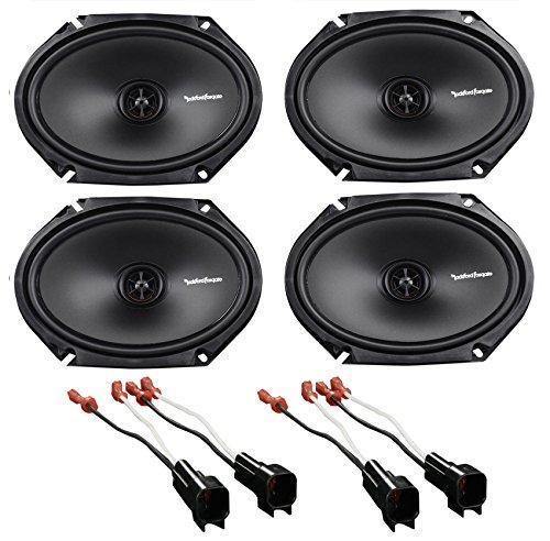 Rockford 6x8" Front+Rear Factory Speaker Replacement Kit For 2007 Ford Mustang