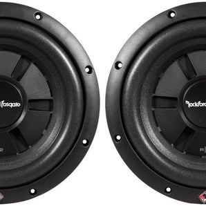 Rockford Fosgate R2SD4-12 12" 1000W 4-Ohm Shallow/Slim Car Subwoofer Sub Pair with Mica-Injected Polypropylene Cone and Integrated PVC Trim Ring