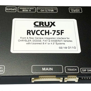 Crux RVCCH-75F Front & Rear Camera Integration Interface for CHRYSLER, DODGE, FIAT & MASERATI Vehicles with Uconnect 8.4 or 4.3” System