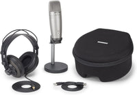 Thumbnail for Samson SAC01UPROPK Podcast Pack w Pro USB Studio Condenser Microphone, Headphones, Case