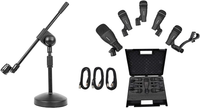 Thumbnail for Samson DK705 5-Piece Drum Microphone Kit Bundle with Stand & 3 XLR Cable