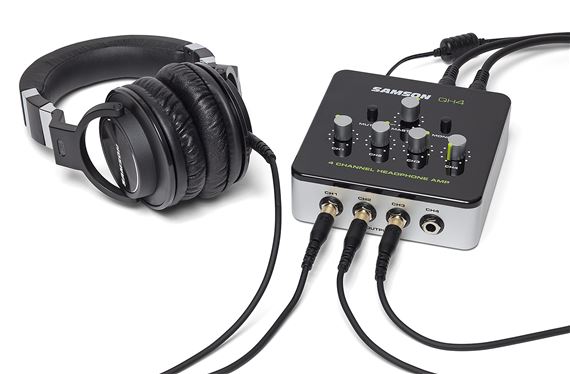 Samson SAQH4 4 Channel Studio Headphone Amplifier