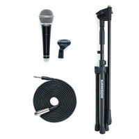 Thumbnail for Samson SAVP10CE Vocal Microphone-Boom Stand & 1/4 inch to XLR cable Pack