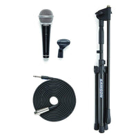 Thumbnail for Samson SAVP10XMI Vocal Microphone-Boom Stand & 1/4 inch to XLR cable Pack