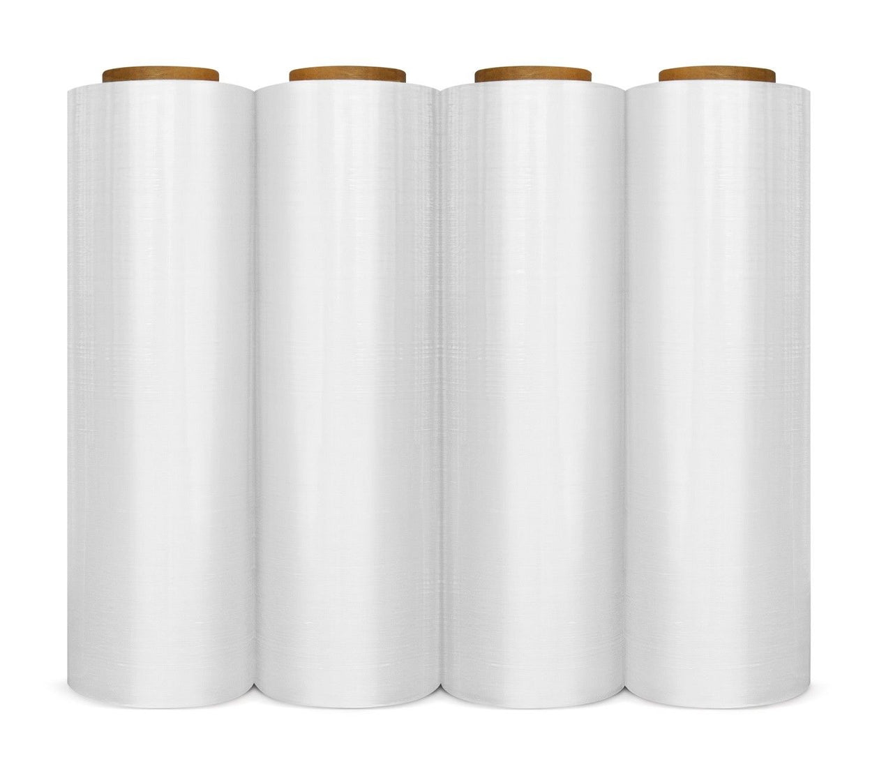 BM Paper 18" X 1500FT 4 ROLLS x80 Gauge DURABLE Pallet Wrap Stretch Film Shrink Hand WRAP