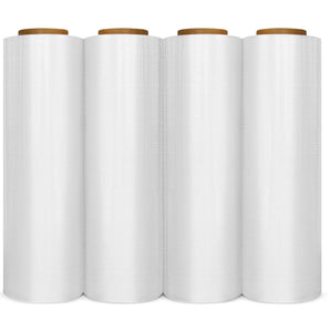 A/ T 18" X 1500FT 4 ROLLS x 80GA  Pallet Wrap Stretch Film Shrink Hand WRAP