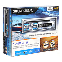 Thumbnail for Soundstream SMR-21B Marine Grade Water-Resistant Single DIN CD Player w/ USB Playback & Bluetooth