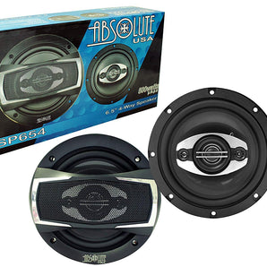 Absolute USA SP654 6.5" 4 Way full-range loudspeakers Car Speakers 500W Power