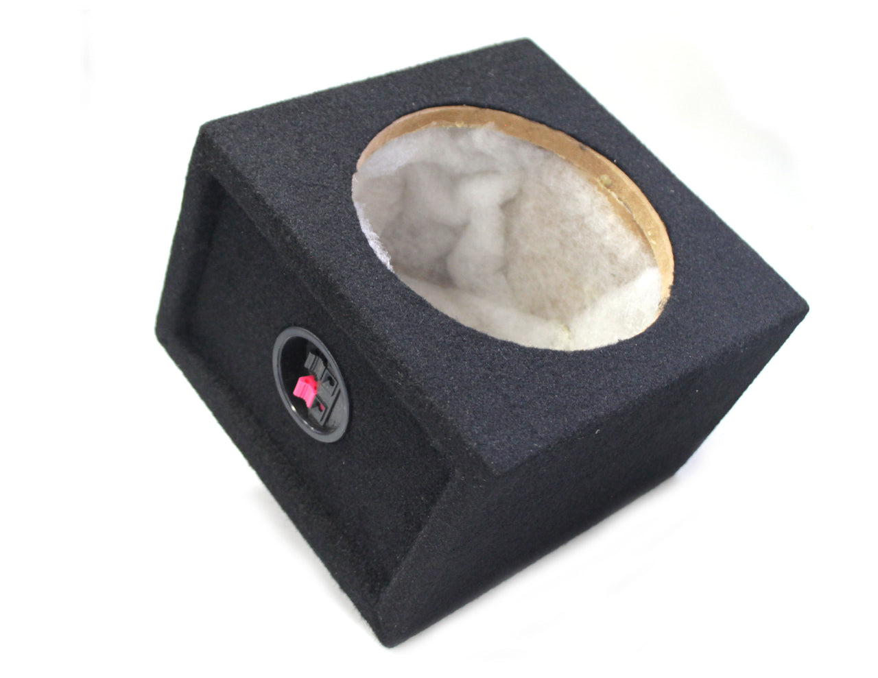 Absolute SQ6.5PKB Empty 6.5" Speaker Square Box Enclosure Black Speaker Terminal