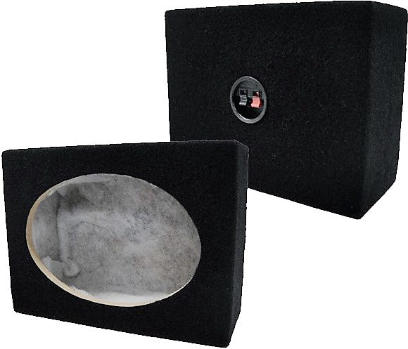 MK Audio SQ6X9 Pair 6 x 9 Inches Square Speaker Box with Speaker Terminal