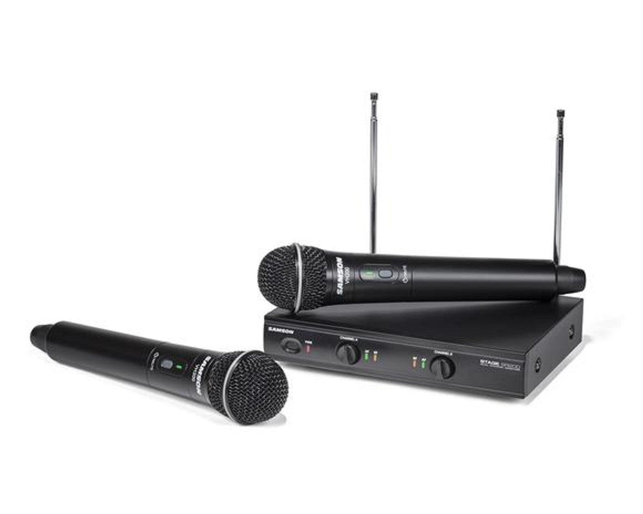 Samson SWS200HH-A Stage 200 Dual Vocal Wireless System (2) Q6 Dynamic Mics