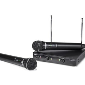 Samson SWS200HH-C Stage 200 Dual Vocal Wireless System (2) Q6 Dynamic Mics