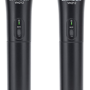 SAMSON Stage 212 Dual VHF Handheld Wireless Microphone System with (2) Q6 Mics