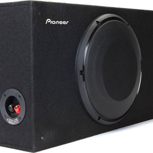 Pioneer TS-A2500LB 300W RMS A-Series 10" Shallow-Mount Loaded Sealed Truck Style Enclosure (Perfect for Behind and Underneath the Seat)