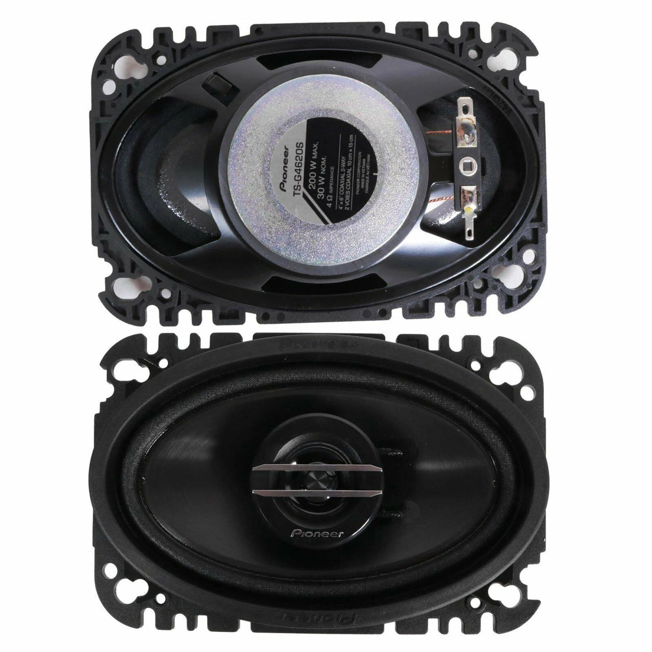 Pioneer TS-G4620S 400W Max (60W RMS) 4" x 6" G-Series 2-Way Coaxial Car Speakers