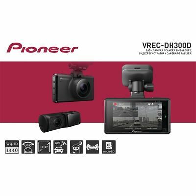 Pioneer VREC-DH300D  2 CH Recorder Front & Rear Dash Cam WQHD Camera GPS Tracking