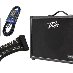 Peavey VYPYR® X1 Guitar Modeling Amp+Sanpera II footswitch+ Instrument Cable + Phone Holder