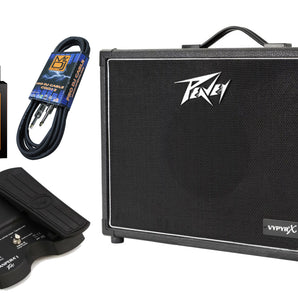 Peavey VYPYR X1 Guitar Modeling Amp + Sanpera footswitch + Instrument Cable + Phone Holder