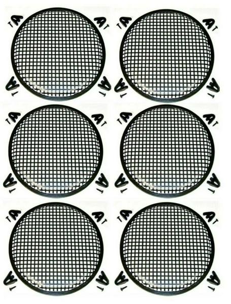 6 Absolute 15" Subwoofer Grille <br/>15" Subwoofer Speaker Metal Mesh Cover Waffle Grille Protect Guard DJ Car Audio