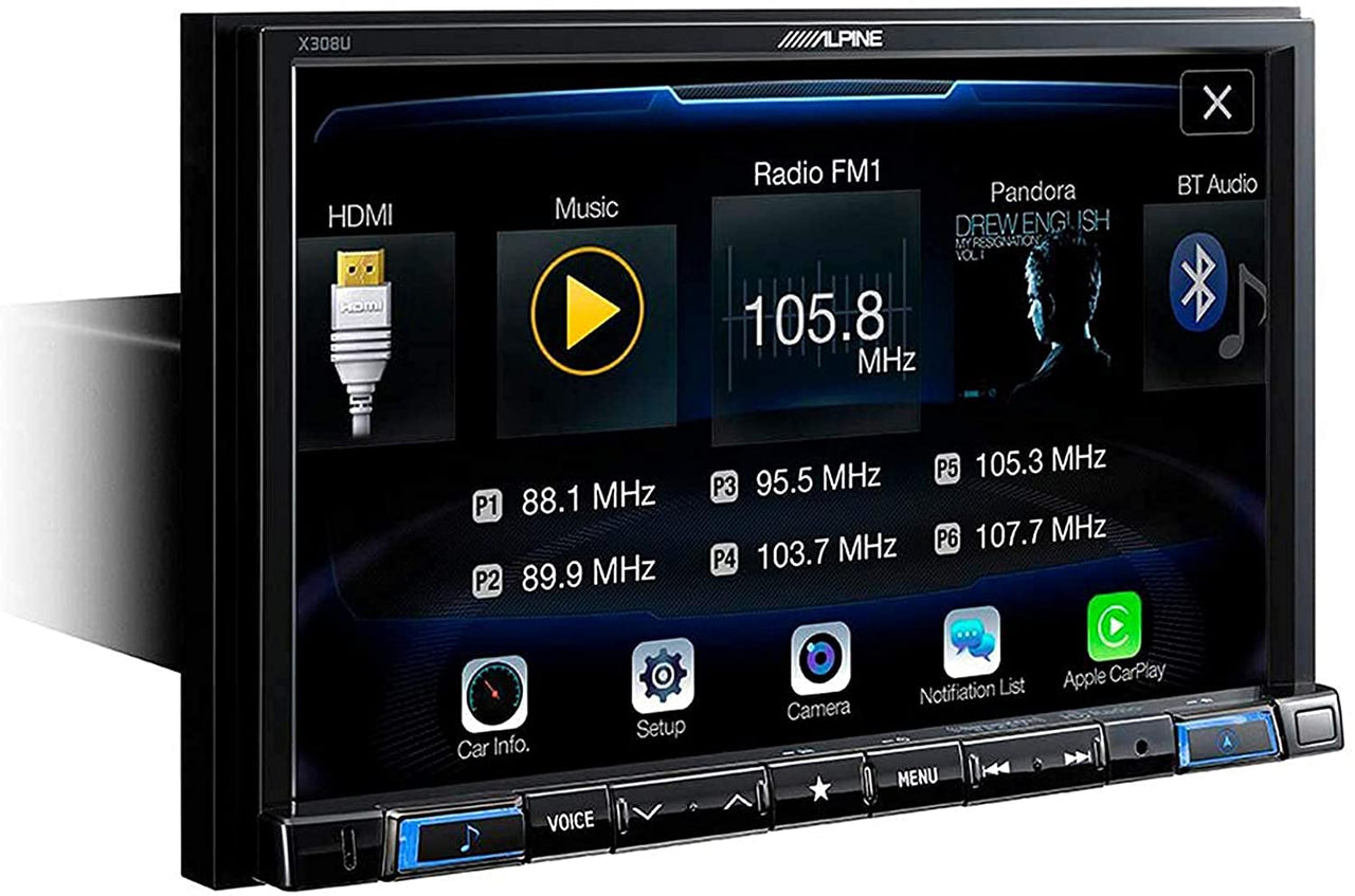 Alpine X308U Mech-less Navigation 8-inch Restyle Dash System