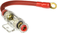 Thumbnail for XP Audio XAGUFHPK4R 4-8 Gauge Red Power Cable 100% OFC Copper CCA With AGU Inline Fuse Holder with 60 Amp Fuse
