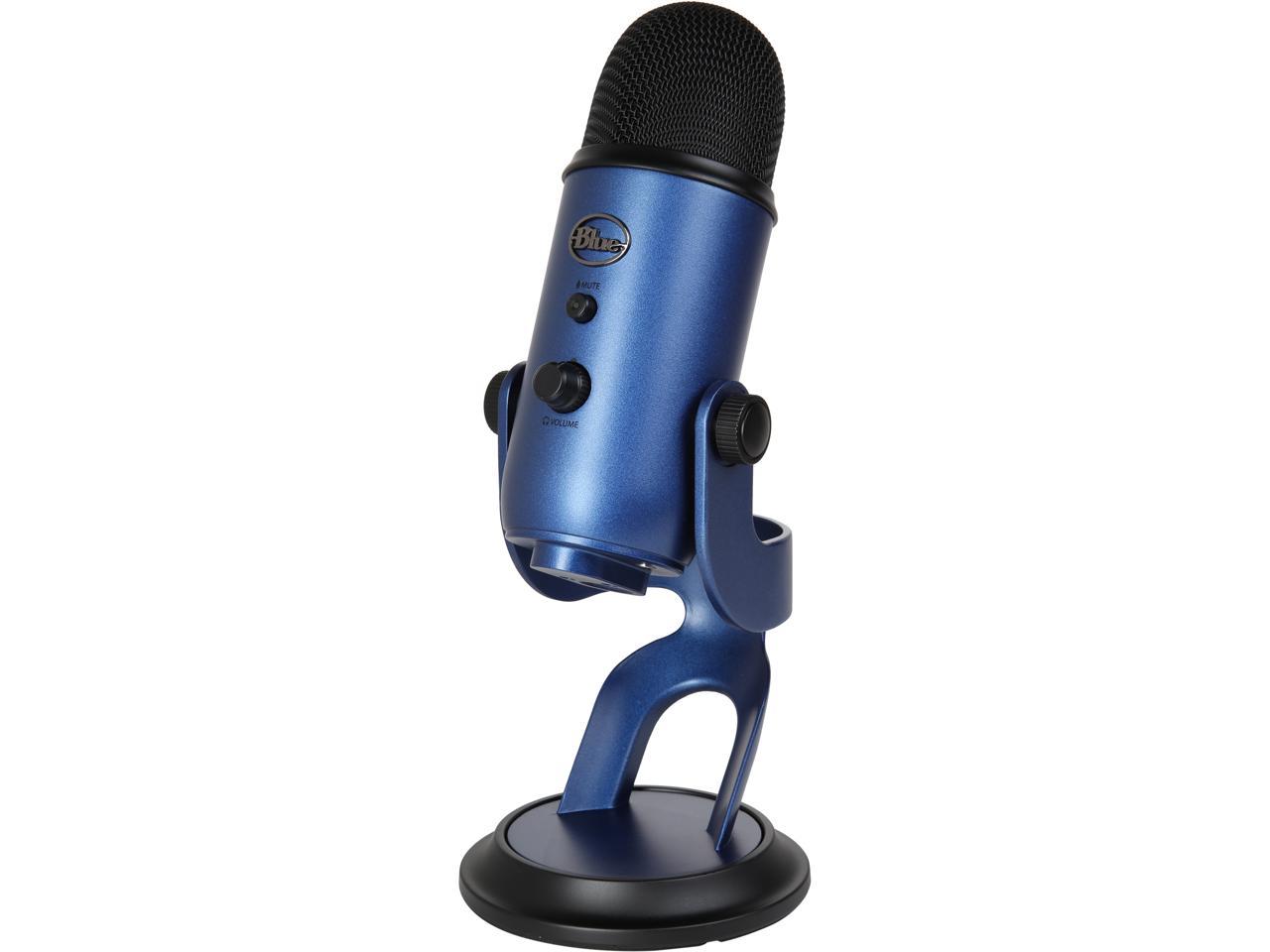 Blue Yeti Midnight Blue Premium Multi-Pattern USB Microphone with Blue VO!CE