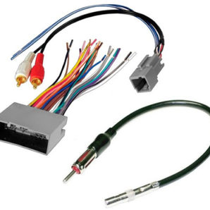American Terminal AT694-5521 & ATCR6-CR10 Aftermarket Radio Amplifier Wiring Harness & Antenna Adapter Fit 2003-up Ford Lincoln Mercury
