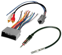Thumbnail for American Terminal AT694-5521 & ATCR6-CR10<br/> Aftermarket Radio Amplifier Wiring Harness & Antenna Adapter for 2003-up Ford Lincoln Mercury