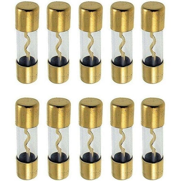 Absolute USA AGU100-20 20 AGU Gold Standard Glass Fuses 100 Amp 12 Volts Car Audio Marine Home Audio