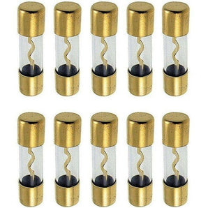 Absolute AGU100-10 10 AGU Gold Standard Glass Fuses 100 Amp