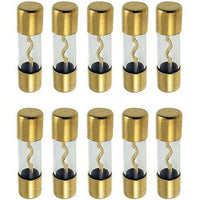 Thumbnail for Absolute USA AGU100-10 10 AGU Gold Standard Glass Fuses 100 Amp