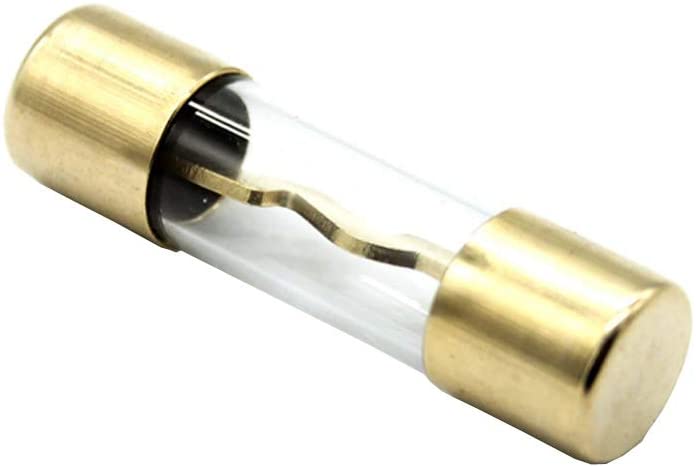 10 Absolute AGU40 AGU fuse<br/> 40 Amp AGU gold plated fuses round glass fuse, 10 pcs