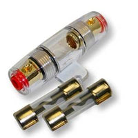 Thumbnail for American Terminal 80 Amp Inline AGU Fuse Holder Fits 4 8 10 Gauge Wire