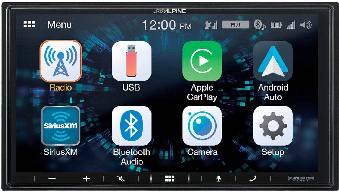 Alpine iLX-W670 7" Mech-Less Receiver Compatible with Apple CarPlay and Android Auto