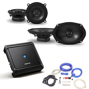 Alpine S2-A36F 4 Ch Amp + S2-S69 6X9" S2-S50 5.25" Speakers + 4G Wiring Kit