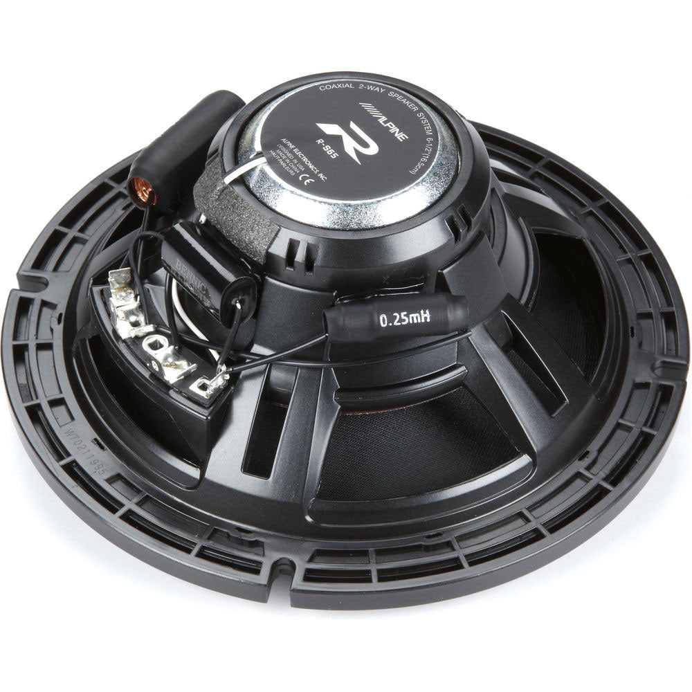 2 Alpine R-S65.2 (RS652) 6.5" Speaker<br/> 300W MAX 100W RMS R-Series 6-1/2" 2-way Car Speakers