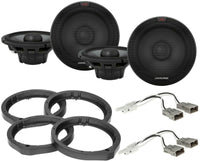 Thumbnail for 2 Alpine R-S65.2 Front & Rear Speaker Adapters Harness For Select Honda Acura