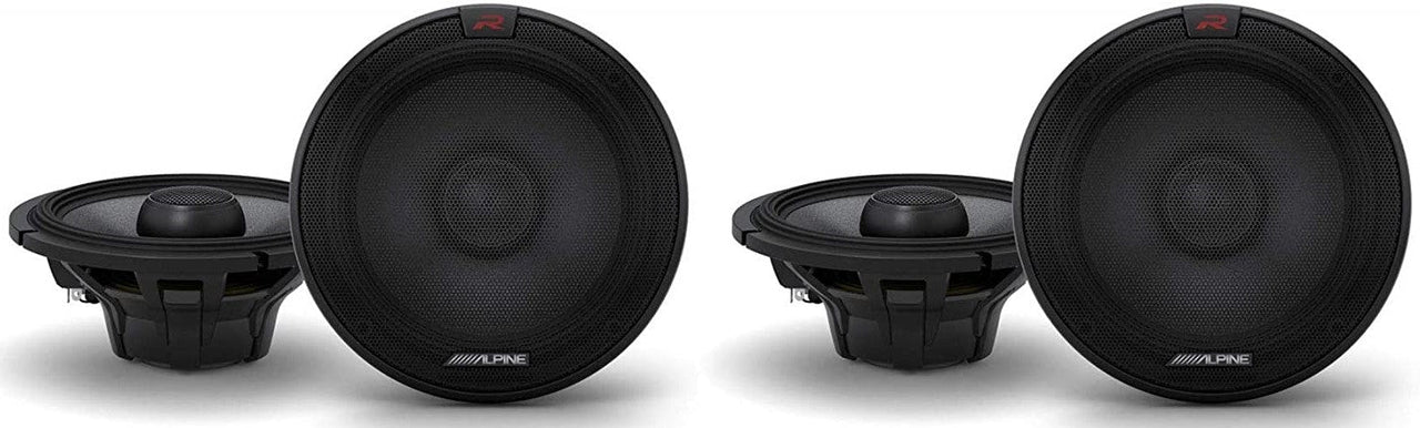 2 Alpine R-S65.2 (RS652) 6.5" Speaker<br/> 300W MAX 100W RMS R-Series 6-1/2" 2-way Car Speakers