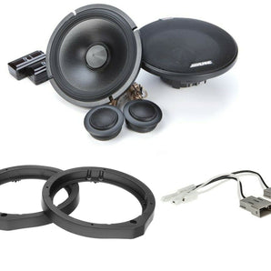 Alpine R2-S65C 6.5" Component Speaker + Adapter & Harness Fit Select Honda Acura