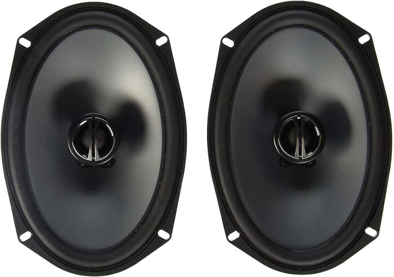 Alpine Bundle 2-Pair SPE-6090 6x9" Coax speakers, with BBX-F1200 280W 4-Ch Amp and Wiring