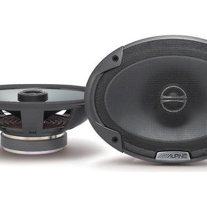 Alpine Bundle 2-Pair SPE-6090 6x9" Coax speakers, with BBX-F1200 280W 4-Ch Amp and Wiring