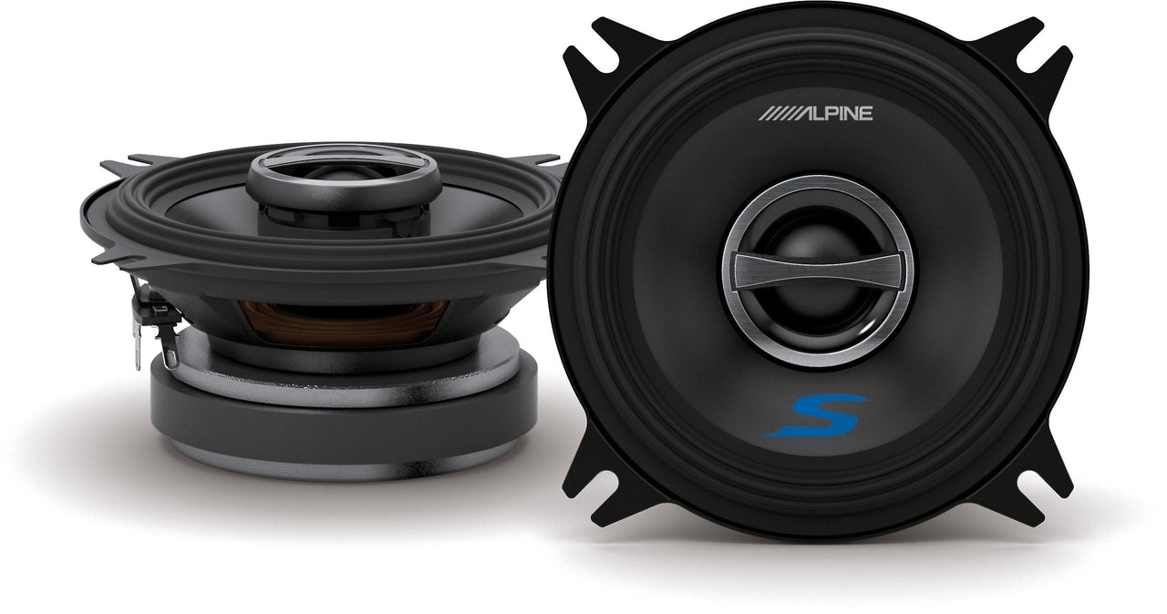 Alpine S-S40 280W Max 4" Type S Series 2-Way Coaxial Car Speakers
