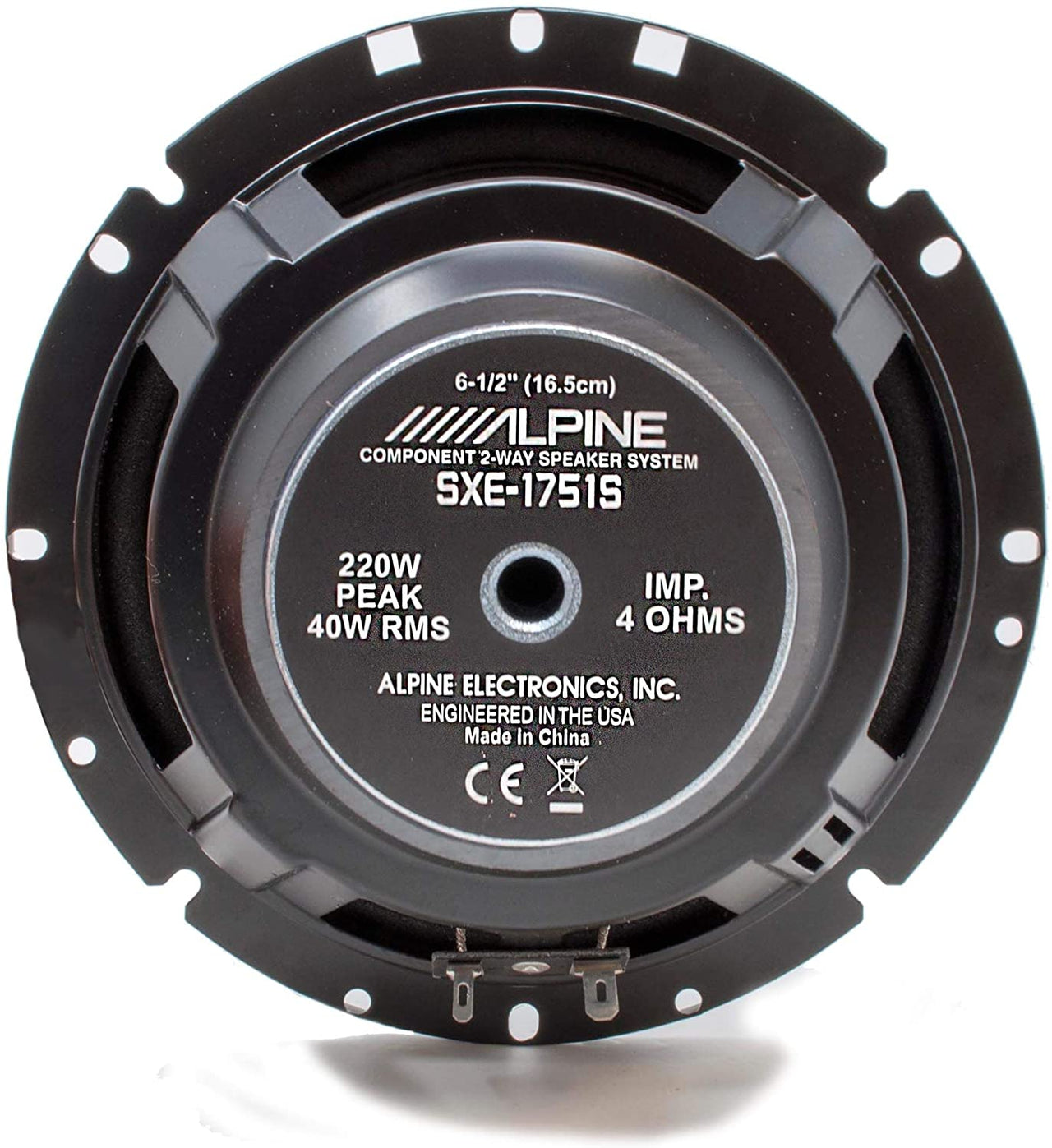 Alpine SXE-1751S Component System 280W Max, 45W RMS 6 1/2" 2-Way Component Speakers