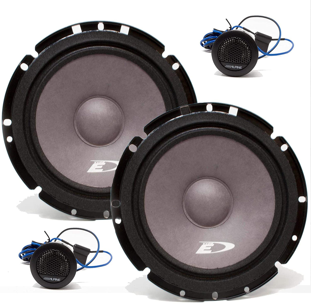 Alpine SXE-1751S 6.5" 220w Component+SXE-6926S 6x9" 280w Car Coaxial Speakers