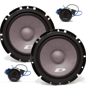 Alpine SXE-1751S 6.5" 280w Component + SXE1726S 6.5" 220W Car Audio Coaxial Speakers